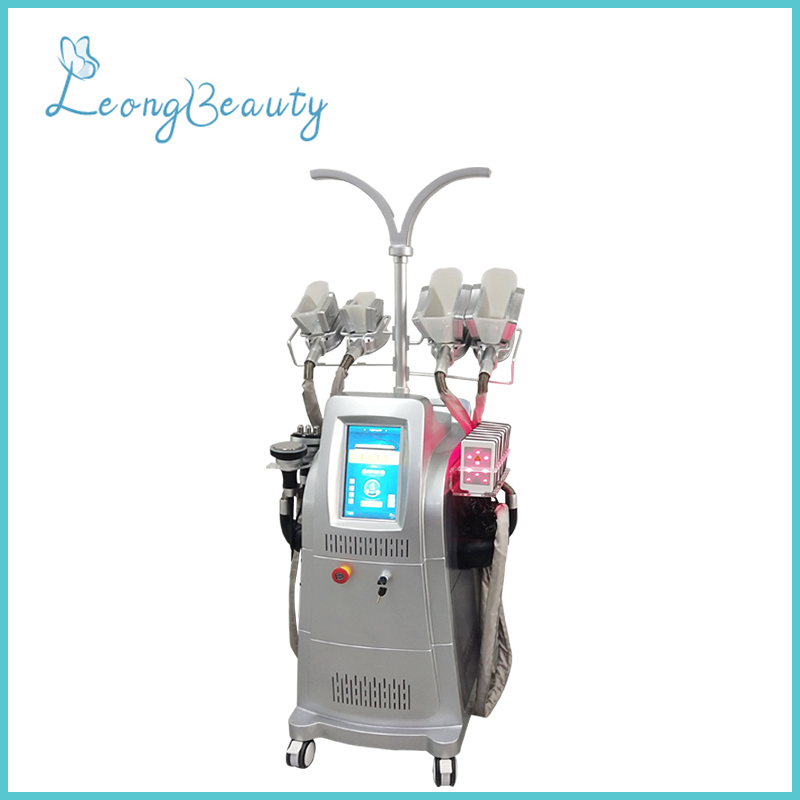 Verticale grijze kleur silicium Cryolipolysis Rf cavitatie gewichtsverlies machine